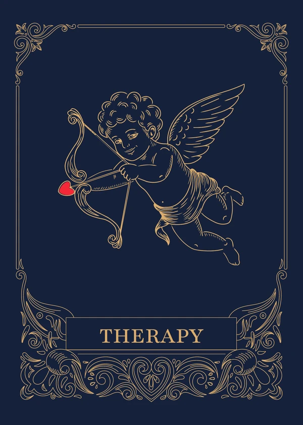 Therapy card, cupid side